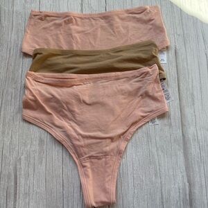 Play Assorted 3-Pack High Waist Thongs Hanky Panky XS/S